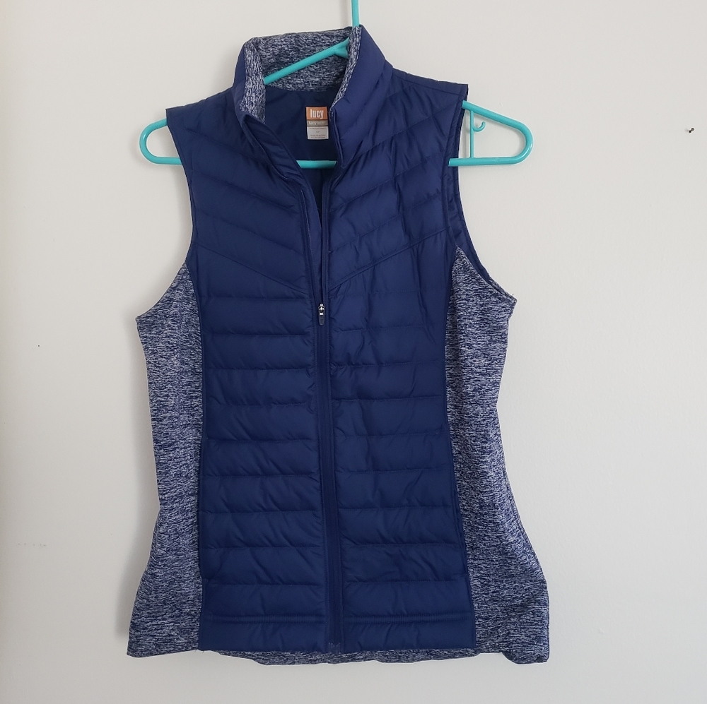 Lucy Women’s navy blue puffer vest